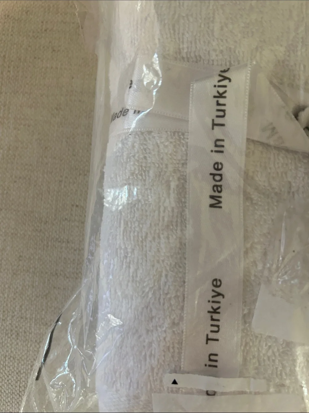 Depera Home 4 Piece Puresoft Turkish Hand Towel Set White, NEW with tags